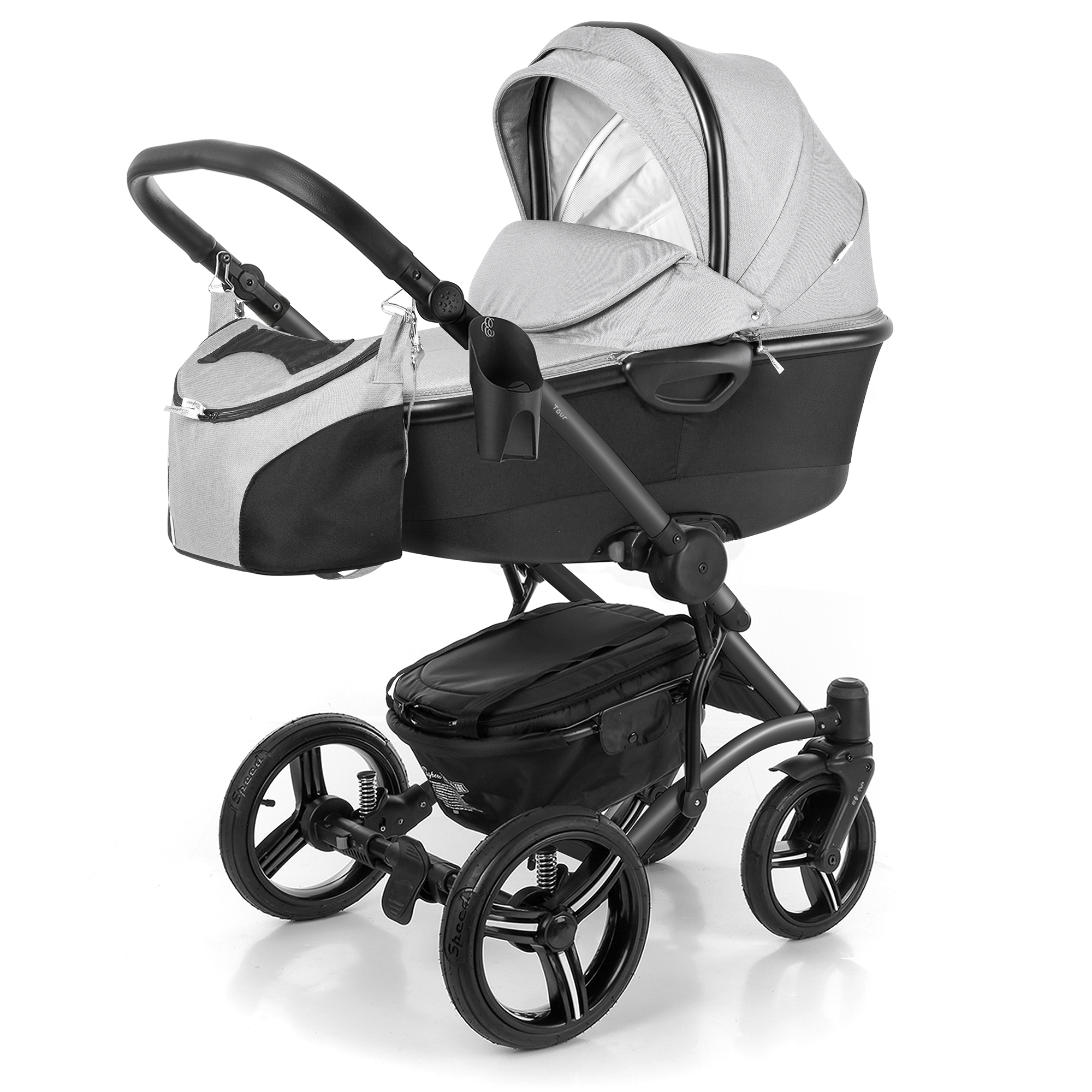 Коляска для новорожденных Esspero Tour Alu (шасси Graphite) Steel