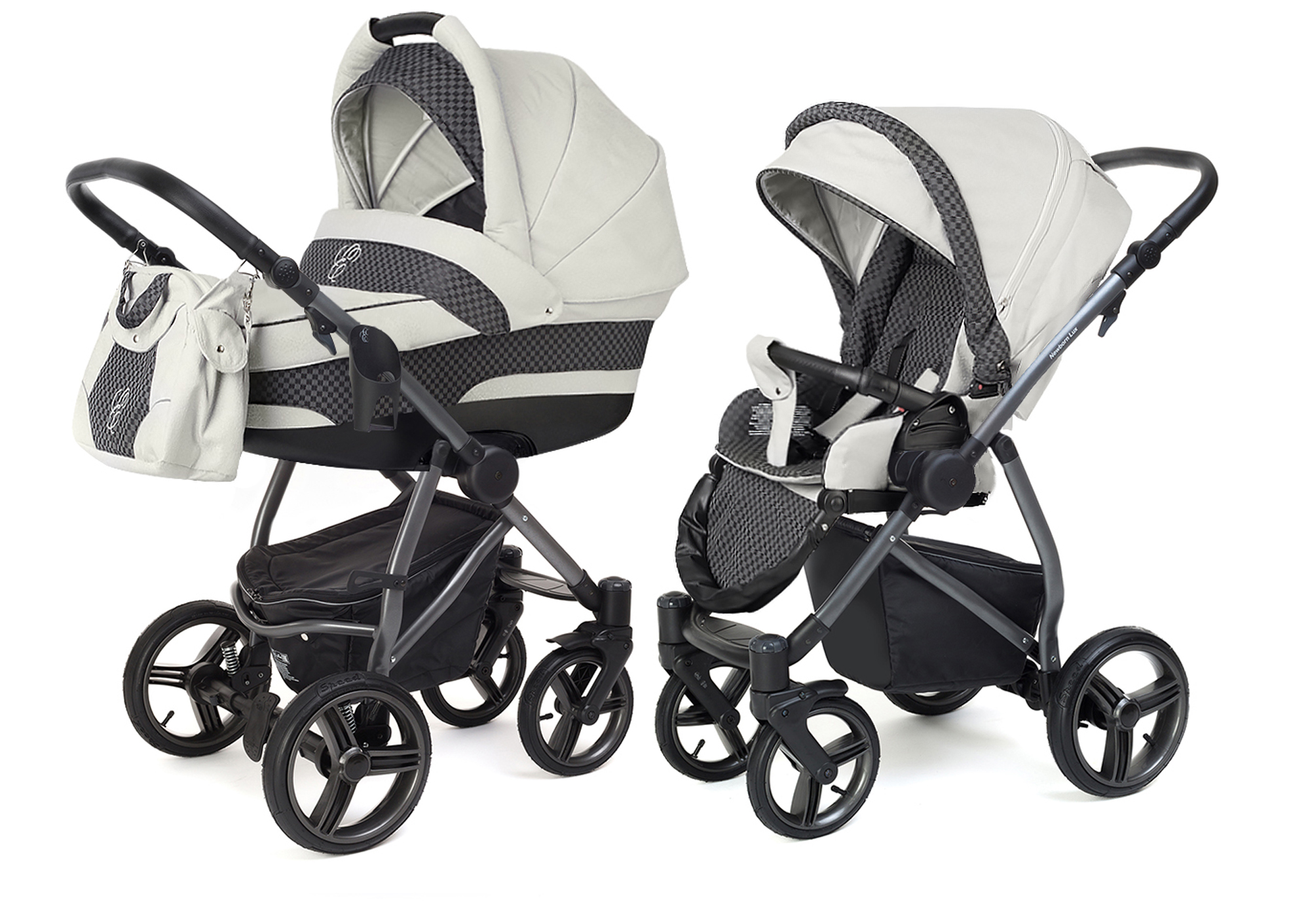 Коляска 2 в 1 Esspero Newborn Lux (шасси Graphite) Carbon