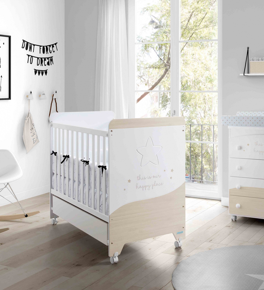 Детская кроватка Micuna Cosmic 120x60 White/Nordic