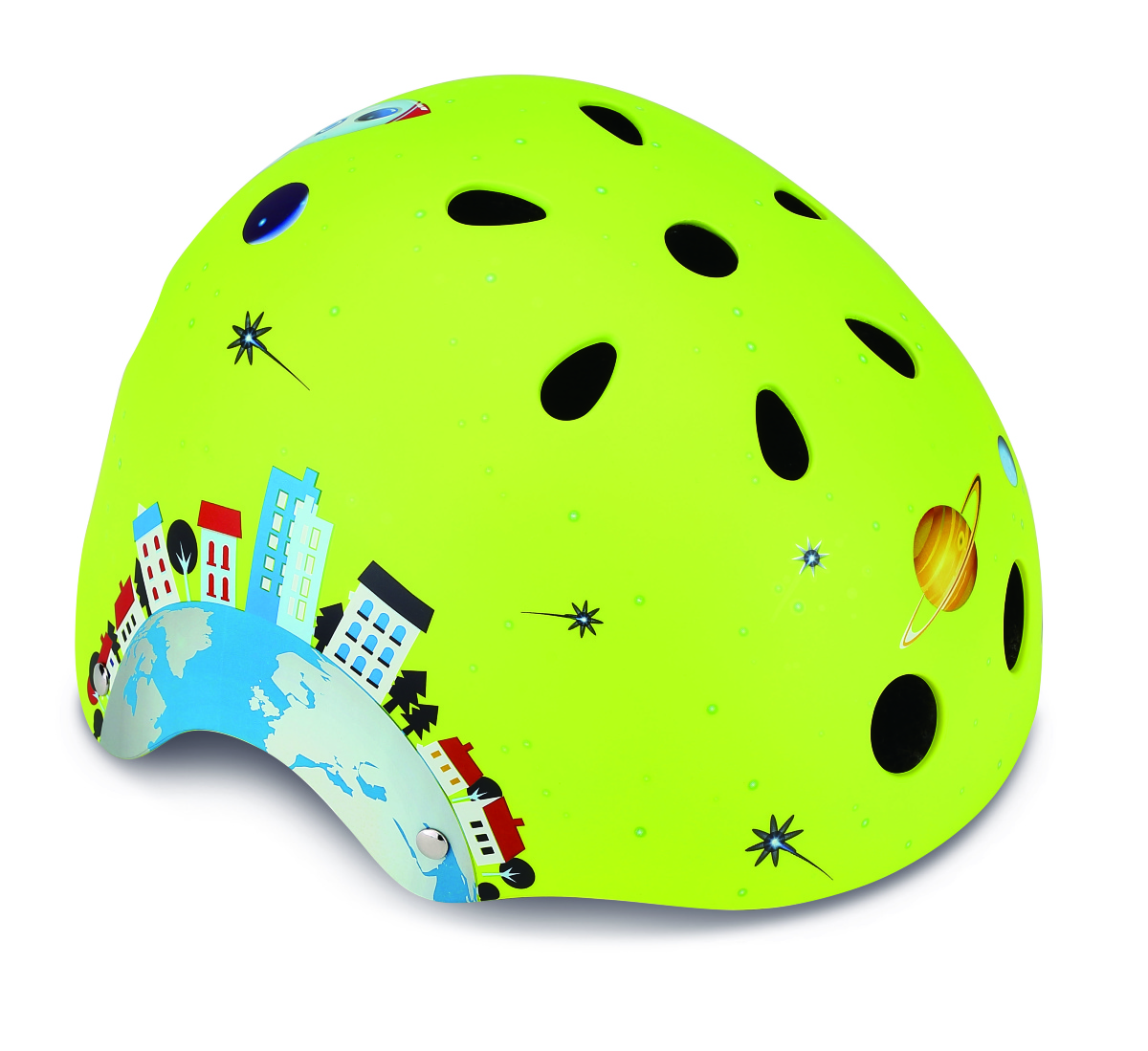 Шлем Globber PRINTED JUNIOR, XS/S (51-54см) Зеленый