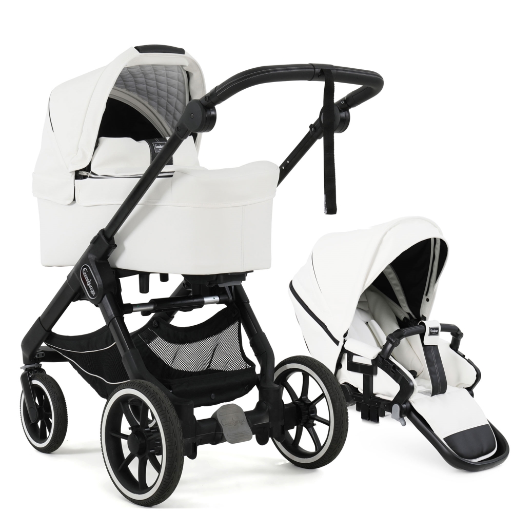 Коляска 2 в 1 Emmaljunga NXT90F 2022 Lounge White/Black