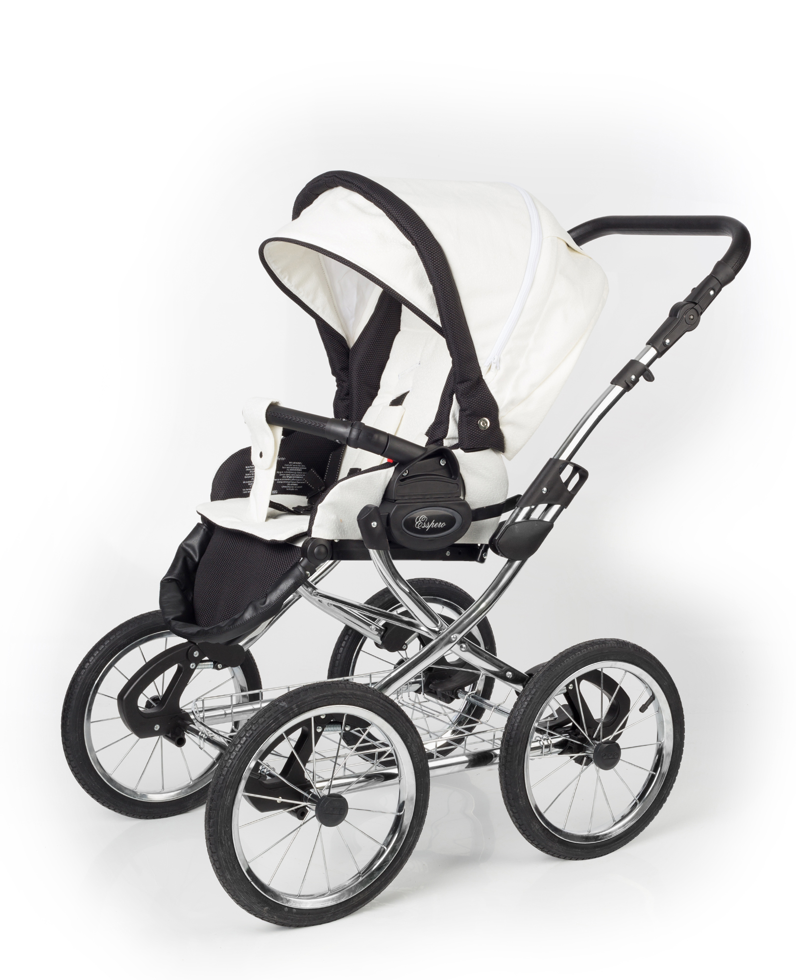 Прогулочная коляска Esspero Classic (шасси Chrome) White
