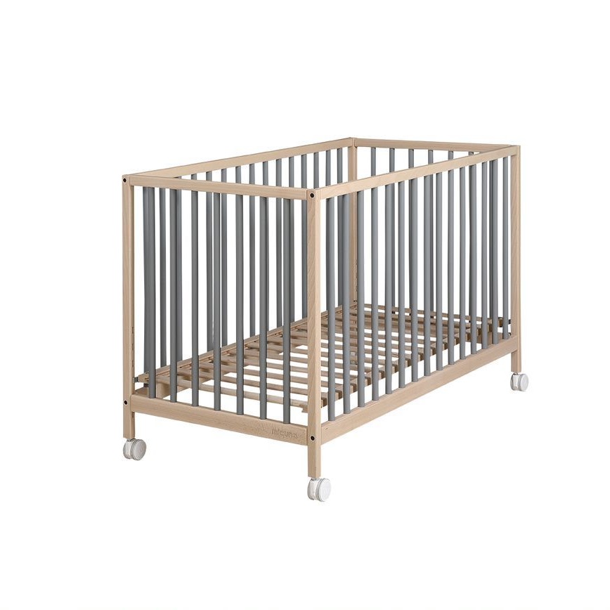 Детская кроватка Micuna Mountain 120х60 Night grey/Waterwood