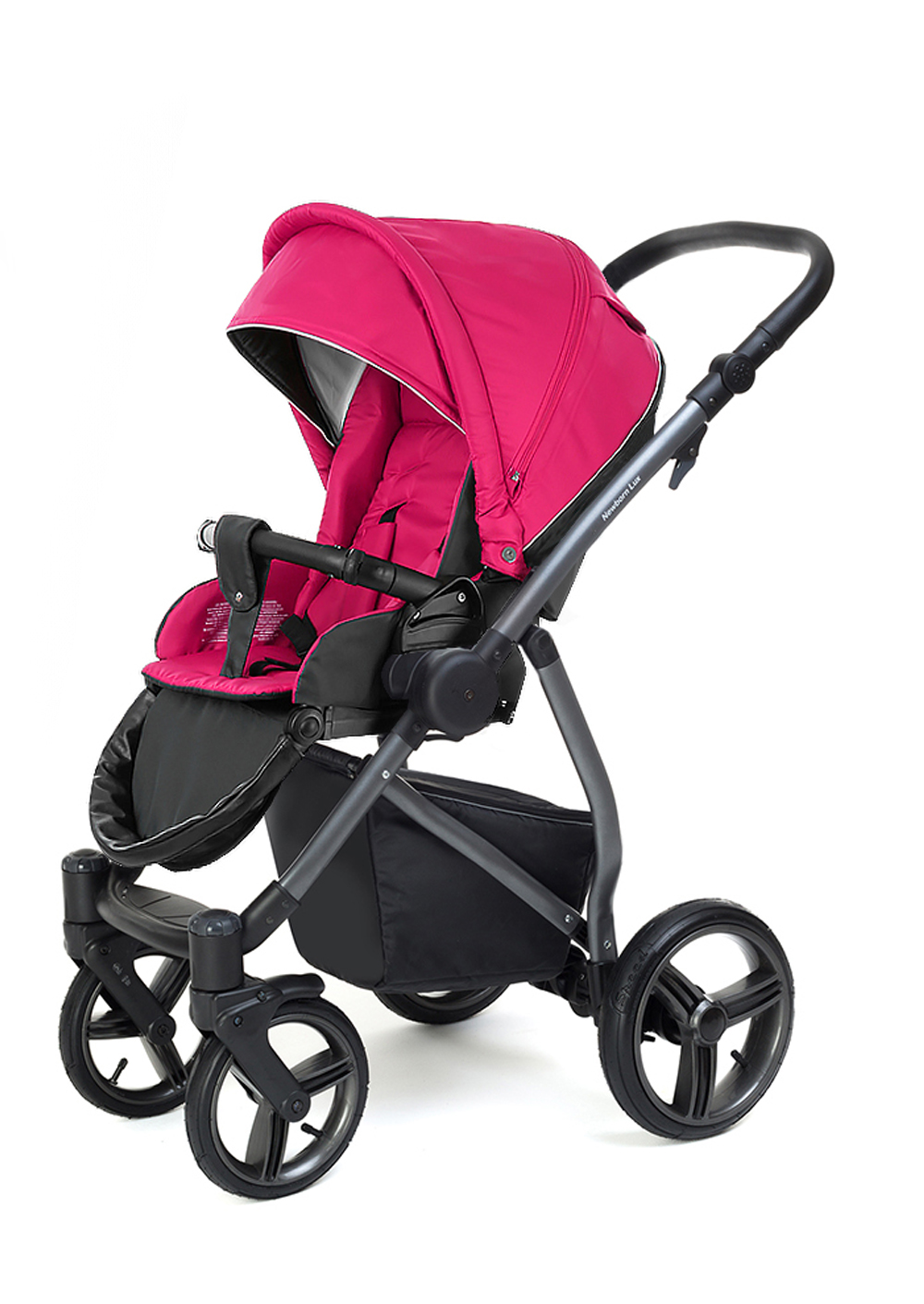 Прогулочная коляска Esspero Newborn Lux Alu (шасси Graphite) Camellia
