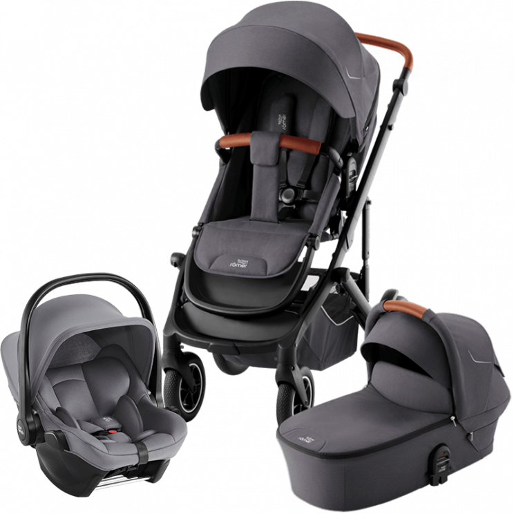 Коляска 3 в 1 Britax Römer Smile 5Z (автокресло BS CORE) Midnight Grey/Frost Grey