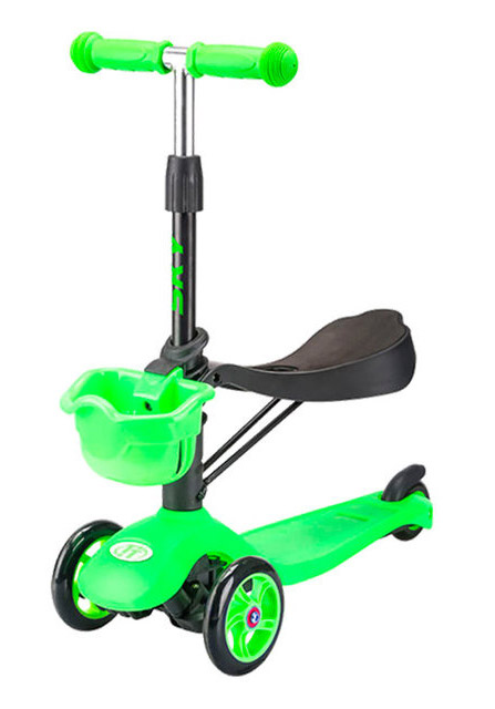 Трехколесный самокат TechTeam Sky Scooter New зеленый