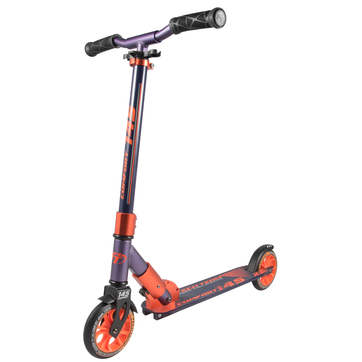 Самокат TechTeam 145 Comfort (2019) фиолетовый-красный