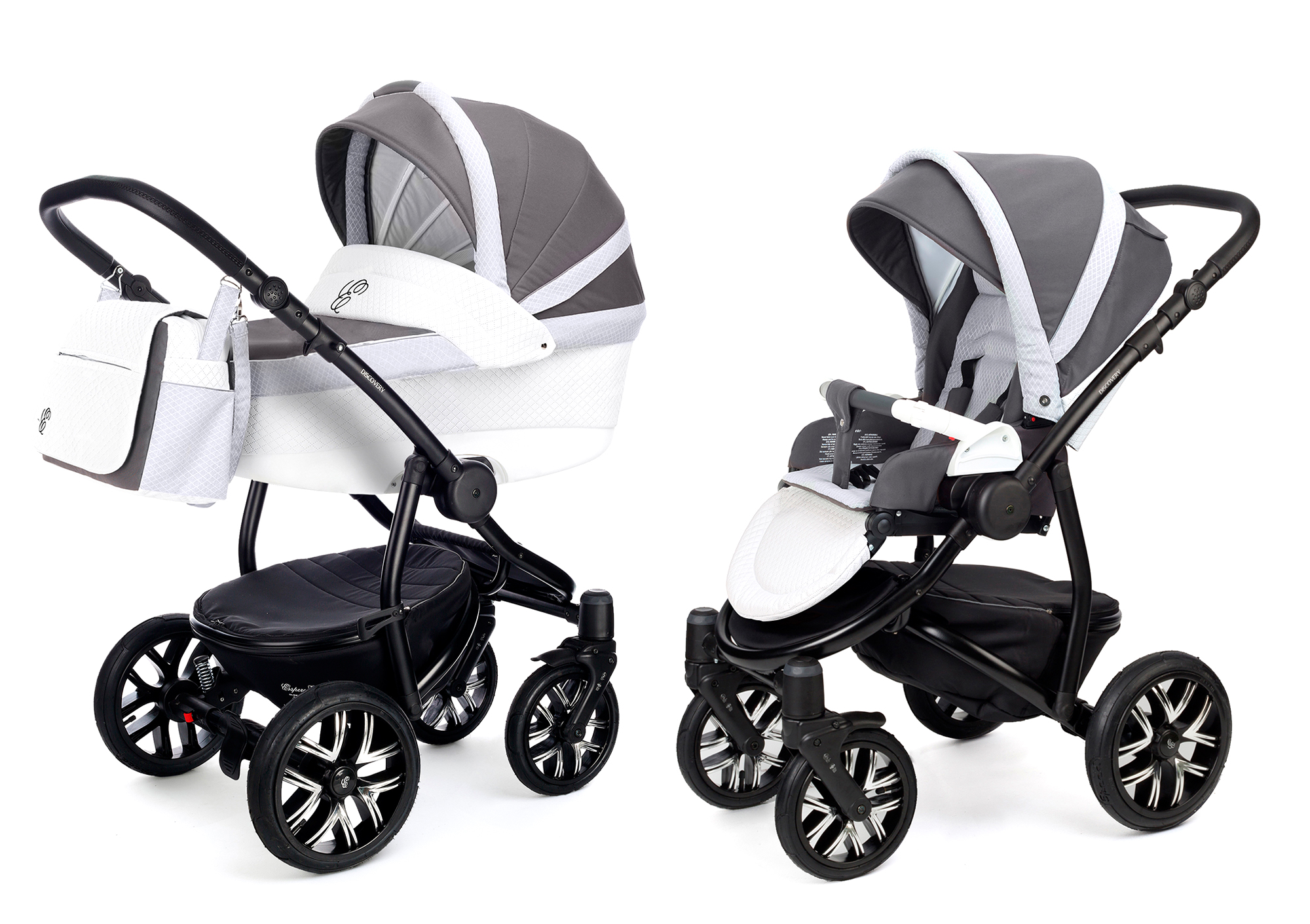 Коляска 2 в 1 Esspero Grand Discovery (шасси Graphite) Royal Light Grey