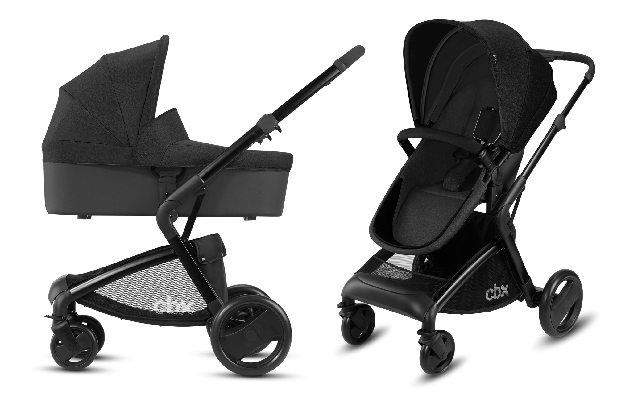 Коляска 2 в 1 CBX by Cybex Bimisi Pure Smoky Anthracite