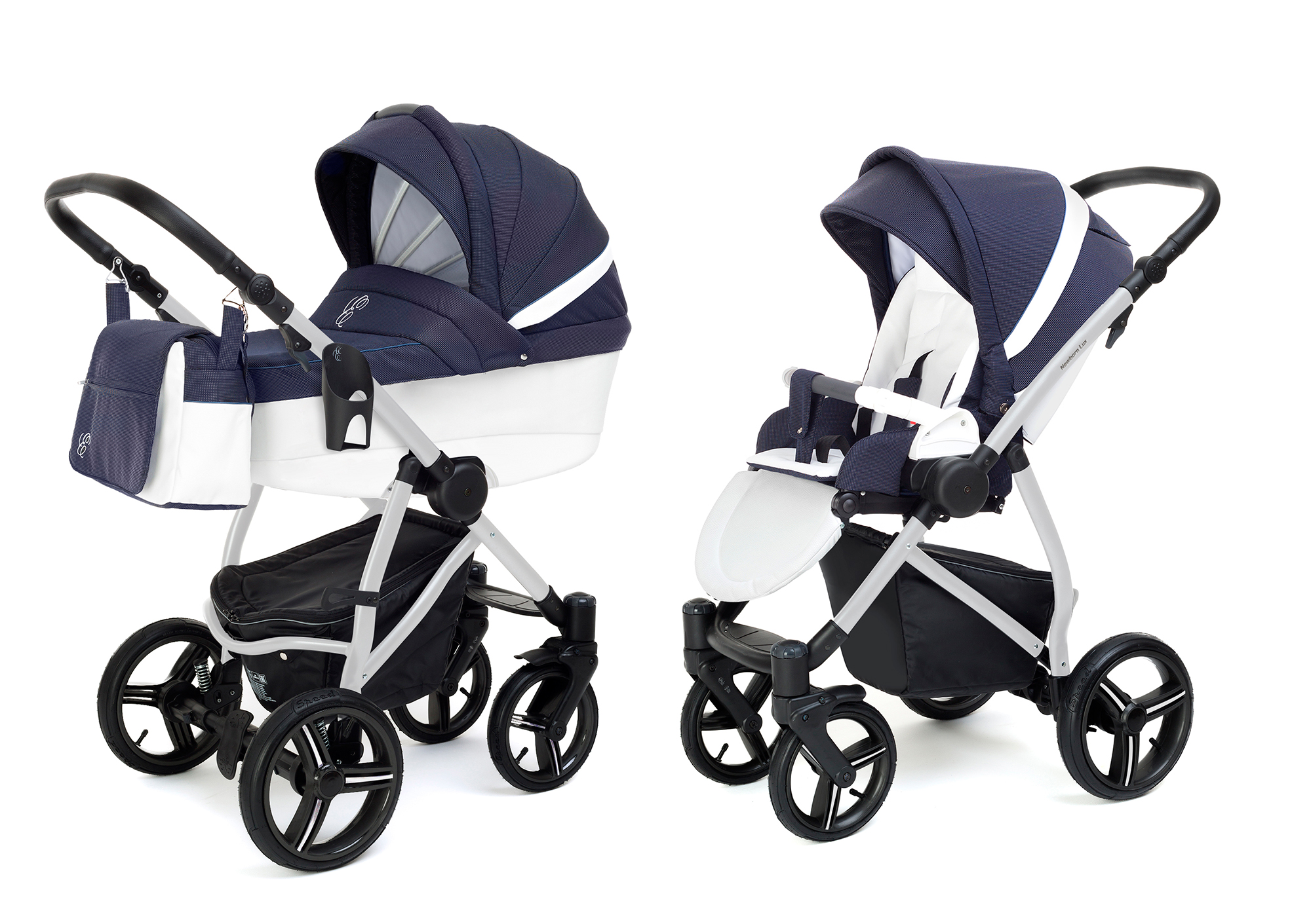 Коляска 2 в 1 Esspero Grand Newborn Lux (шасси Grey) Sky Star