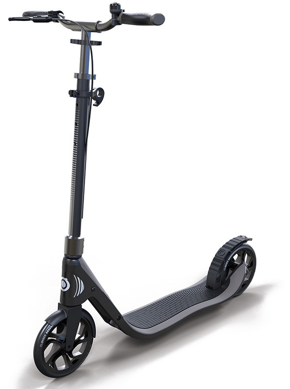 Самокат Globber ONE NL 205 DELUXE Черно-свинцово-серый