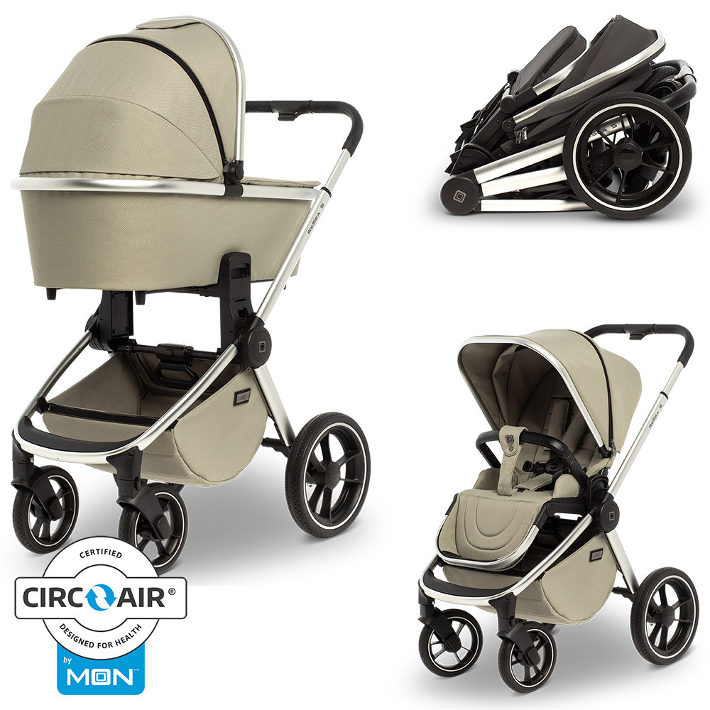 Коляска 2 в 1 Moon ReSea S Moss Grey (206) 2020