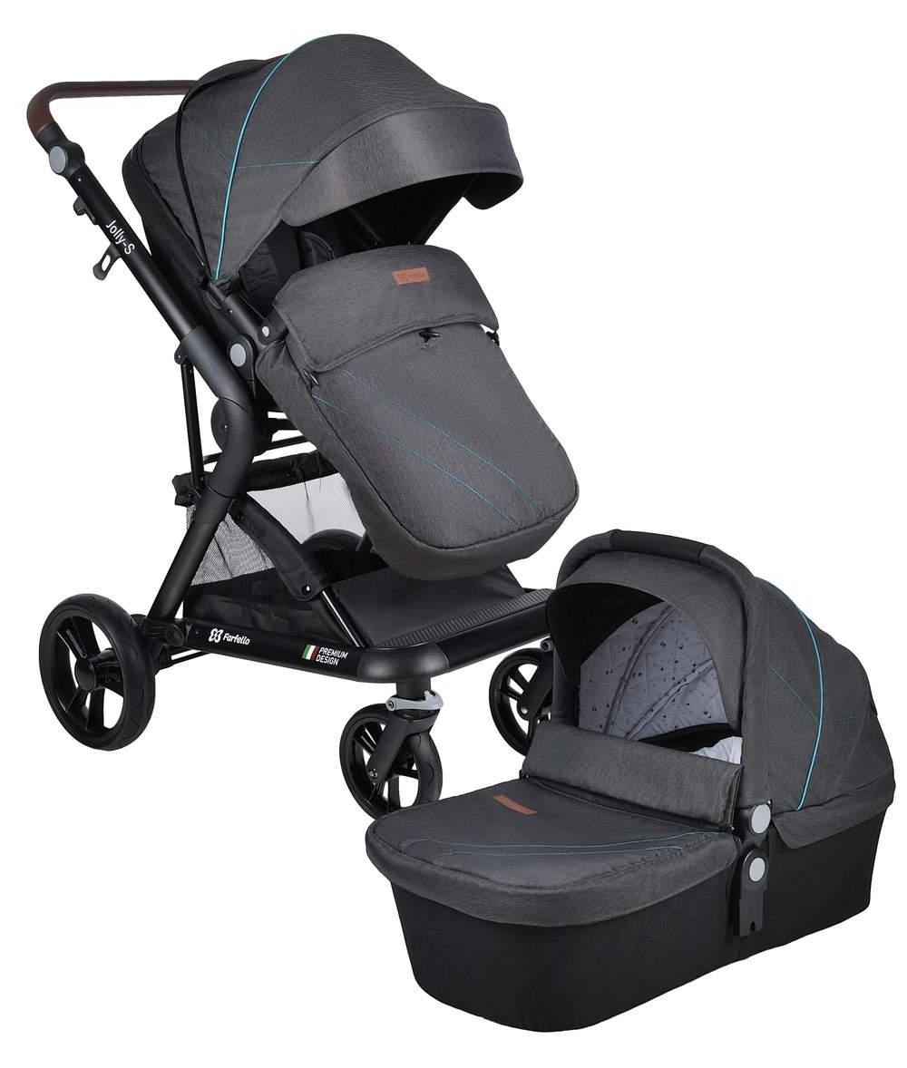 Коляска 2 в 1 Farfello Jolly-S J-88 Серый