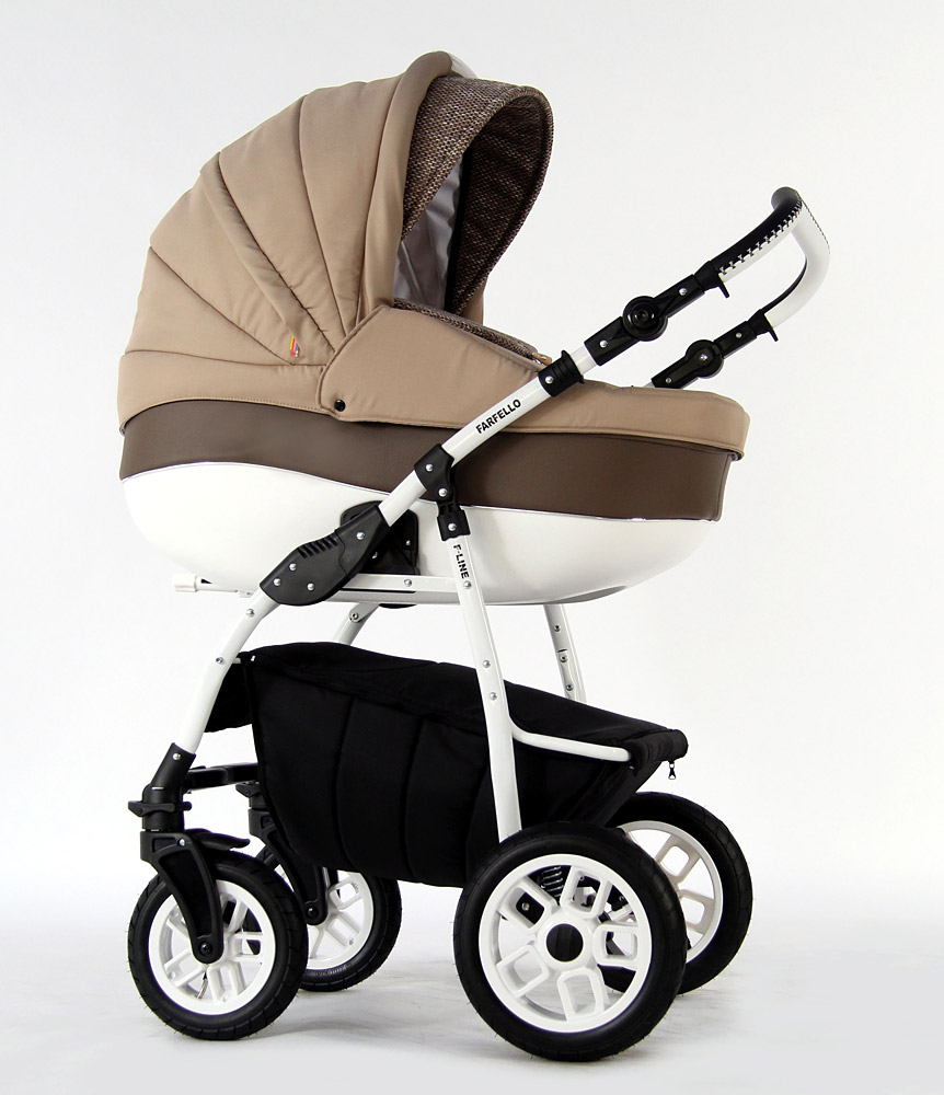 Коляска 2 в 1 Farfello Fortuna F-line FL5 бежевый
