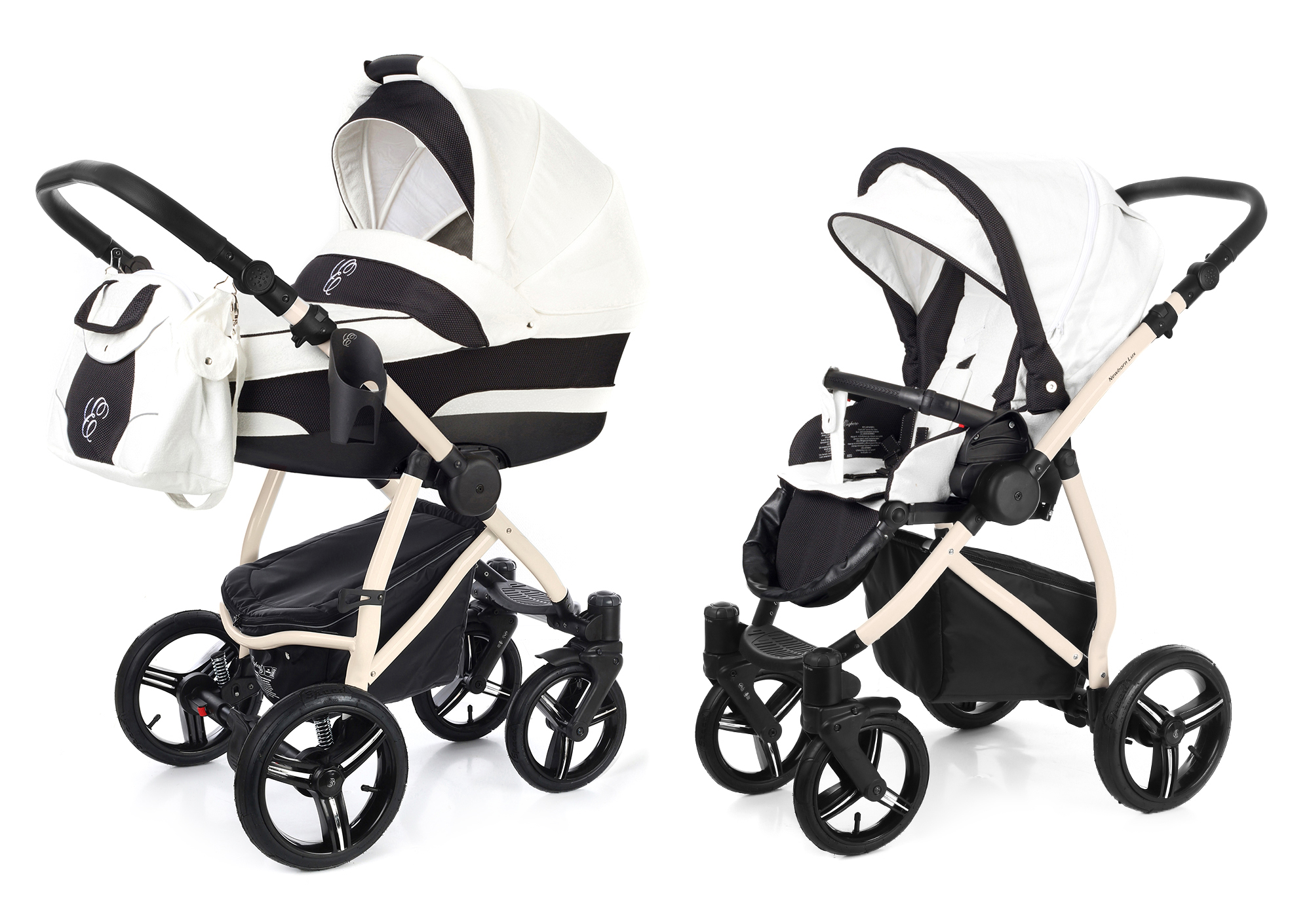 Коляска 2 в 1 Esspero Newborn Lux (шасси Beige) White