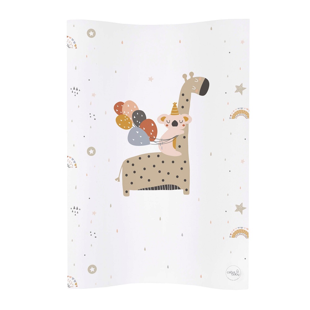 Пеленальный матрасик Ceba Baby W-104, 70 см мягкий без изголовья Giraffe W-104-000-637