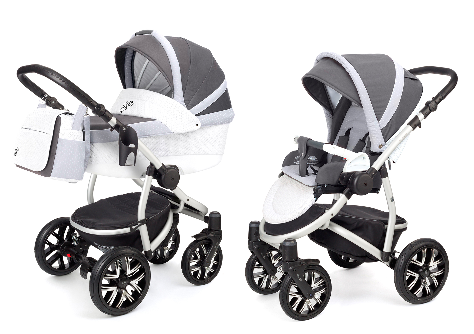 Коляска 2 в 1 Esspero Grand Discovery (шасси Grey) Royal Silver