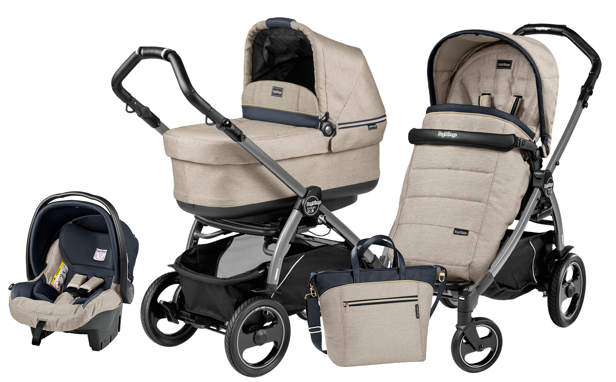 Peg-Perego Book 51S Pop Up Modular Luxe Beige