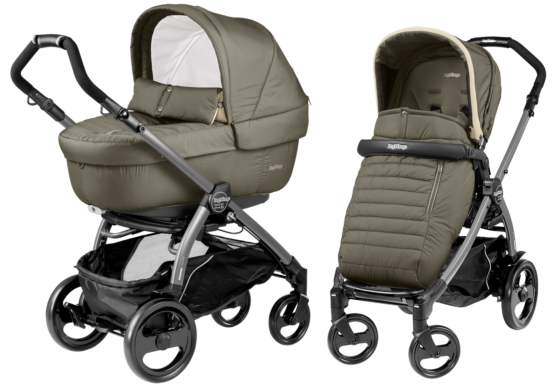 peg perego коляска как разложить