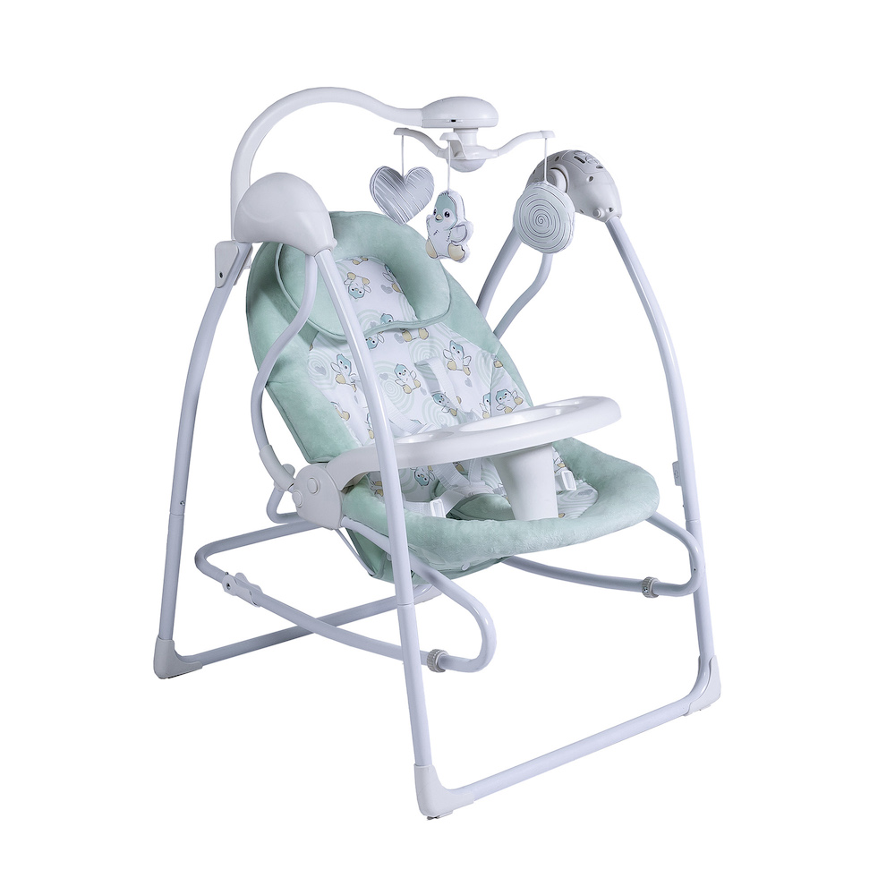 Электрокачели 2 в 1 Sweet Baby Pure Pinguino Green