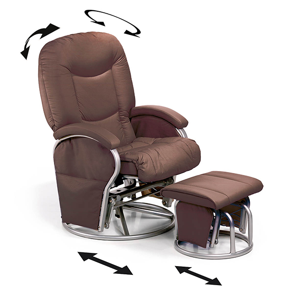 Кресло для мамы Hauck Metal Glider brown