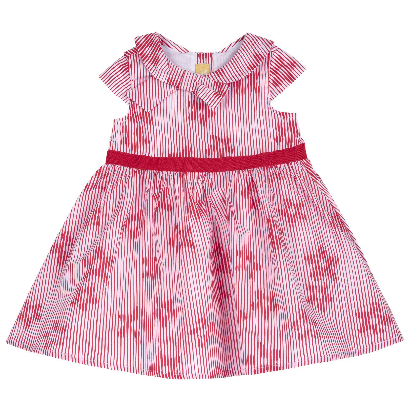 Платье Chicco для девочки, с красным поясом, цвет красный Красный, р.104