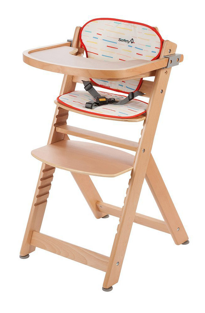 Стульчик для кормления Safety 1st Timba + мягкий вкладыш Natural Wood