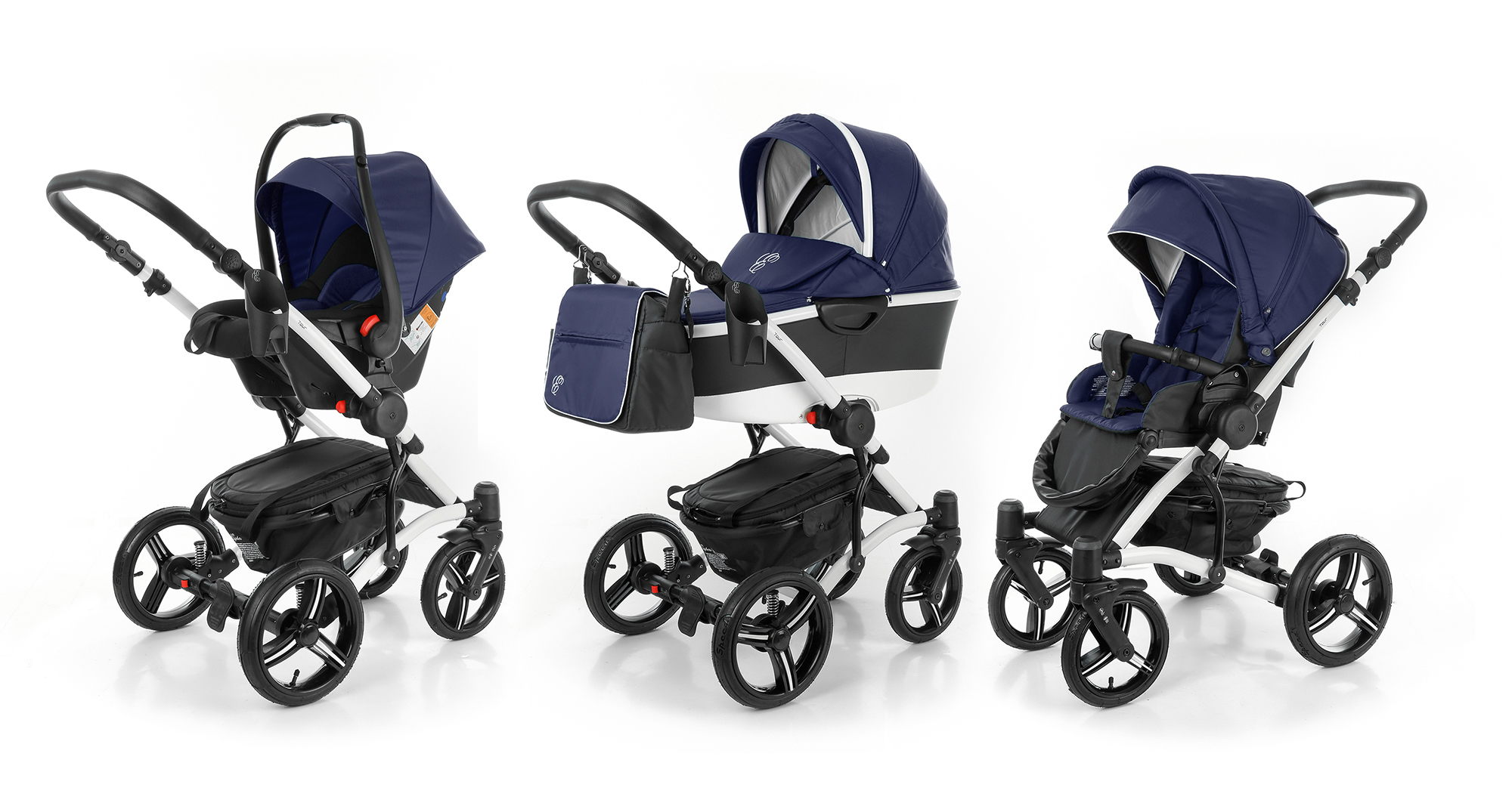 Коляска 3 в 1 Esspero Tour Alu (шасси White) Navy