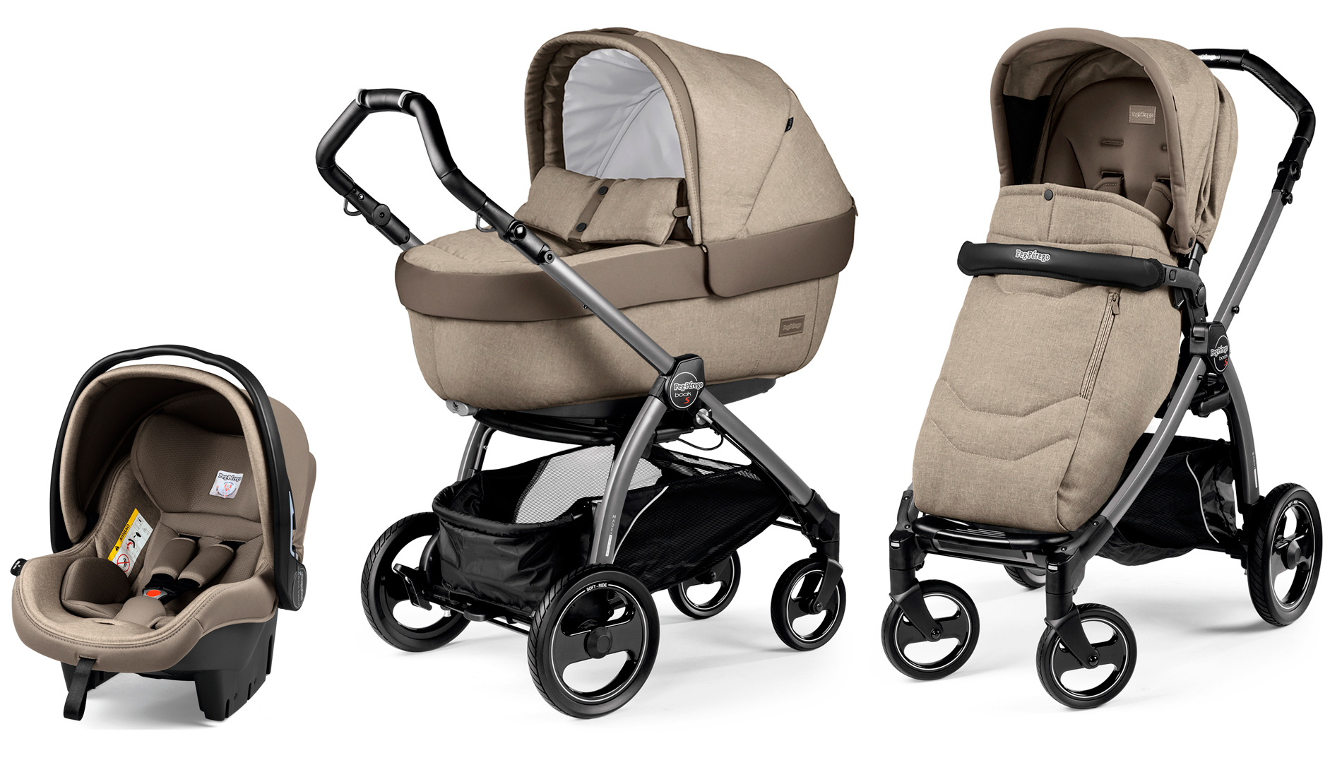 Peg-Perego Book Plus S Modular System Cream