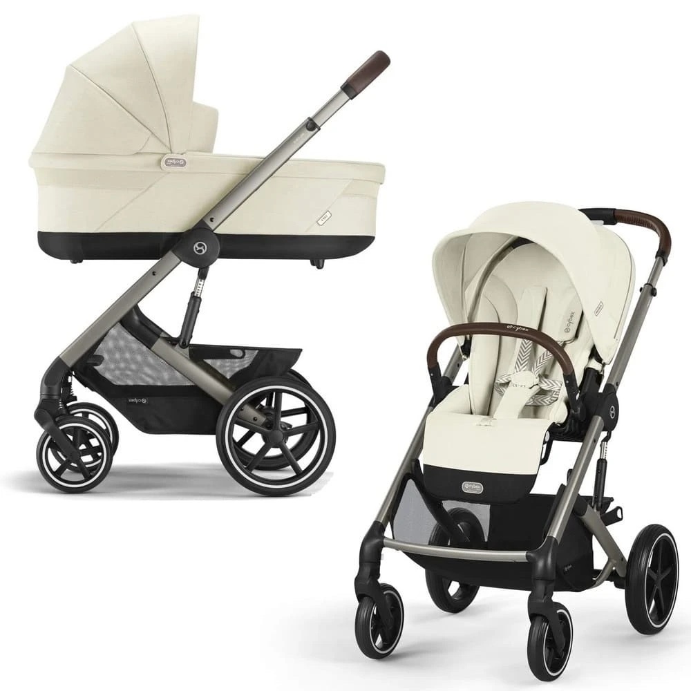 Коляска 2 в 1 Cybex Balios S Lux TPE Seashell Beige