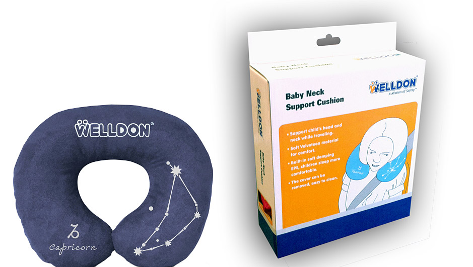 Подушка-валик для шеи Welldon navy