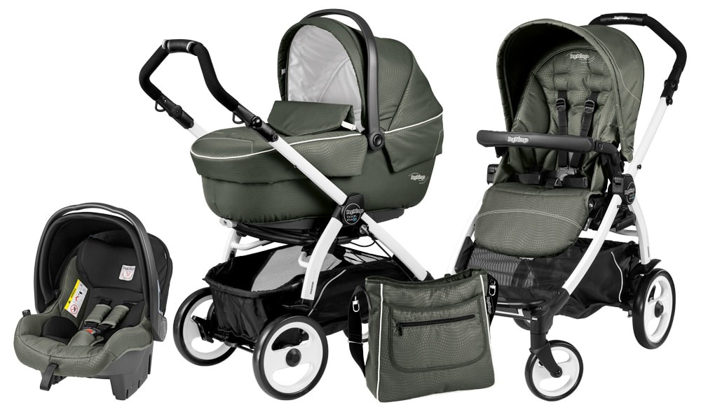 Коляска 3 в 1 Peg Perego Book 51 XL Modular System (шасси White/Black) Timo