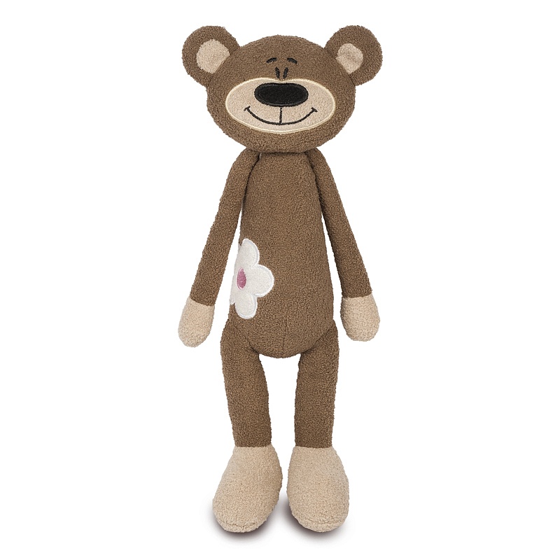 Мягкая игрушка Maxi Toys Медвежонок с Цветочком