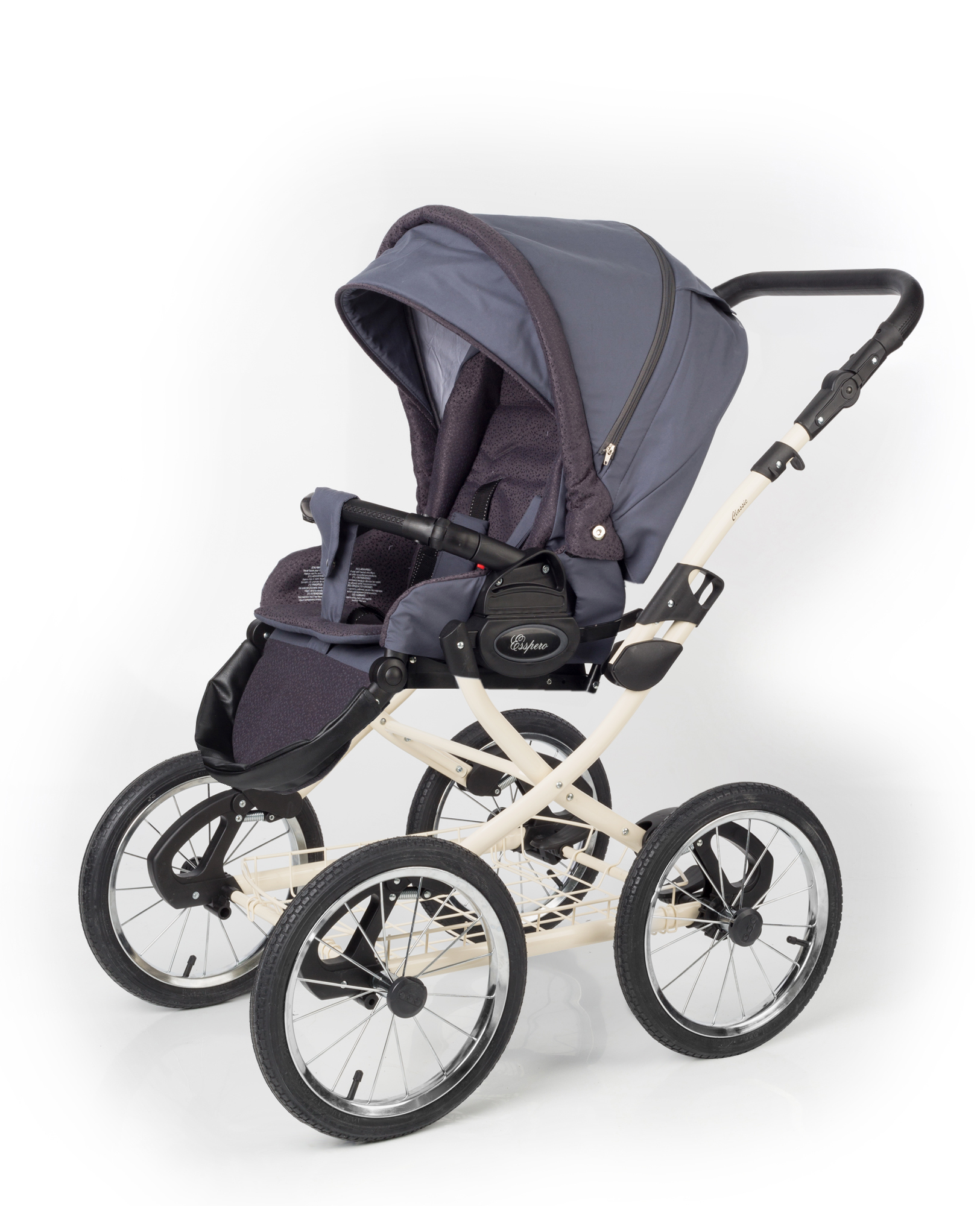 Прогулочная коляска Esspero Classic (шасси Beige) Dark Grey