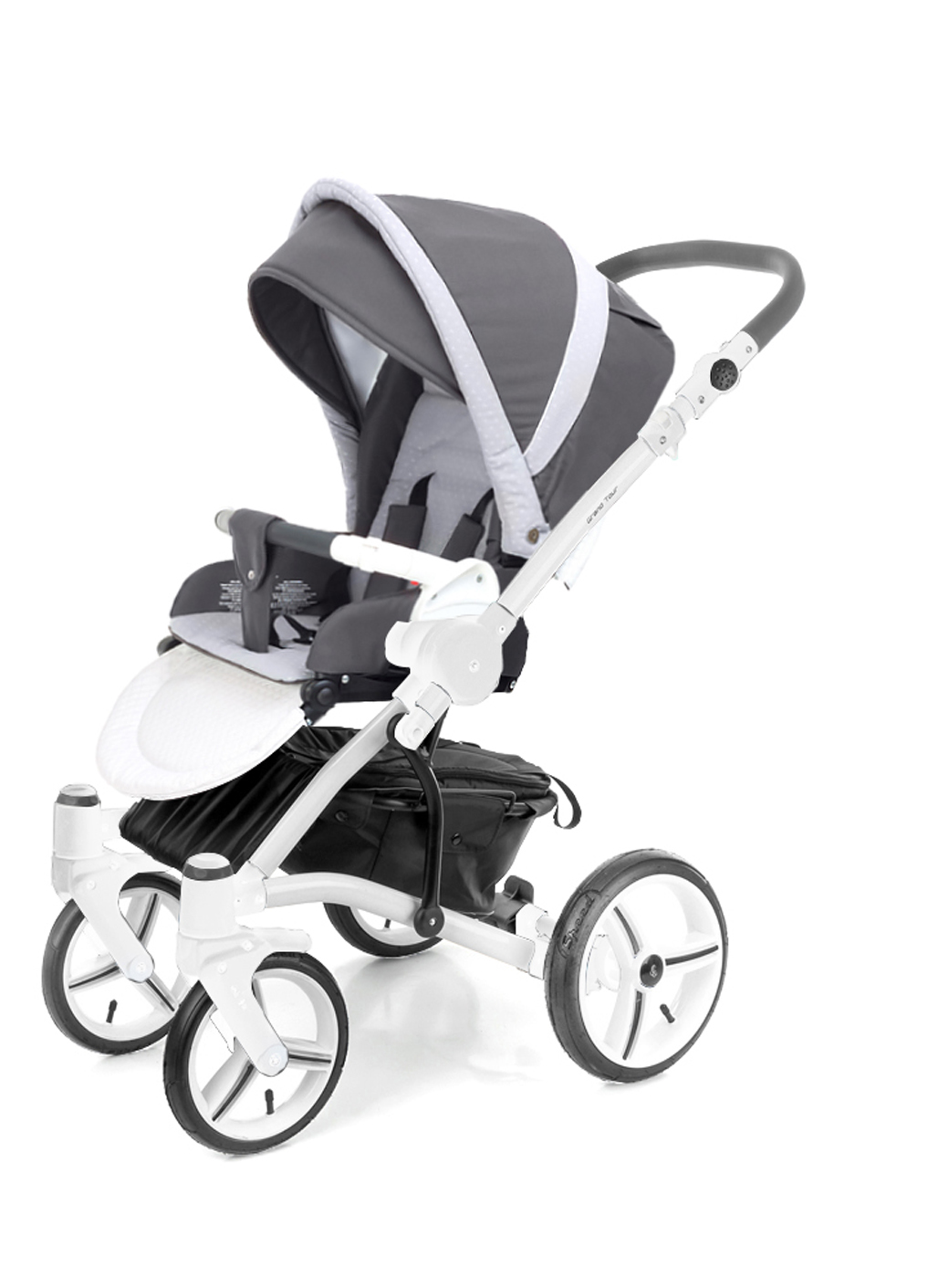 Прогулочная коляска Esspero Grand Tour (шасси White) Royal Silver