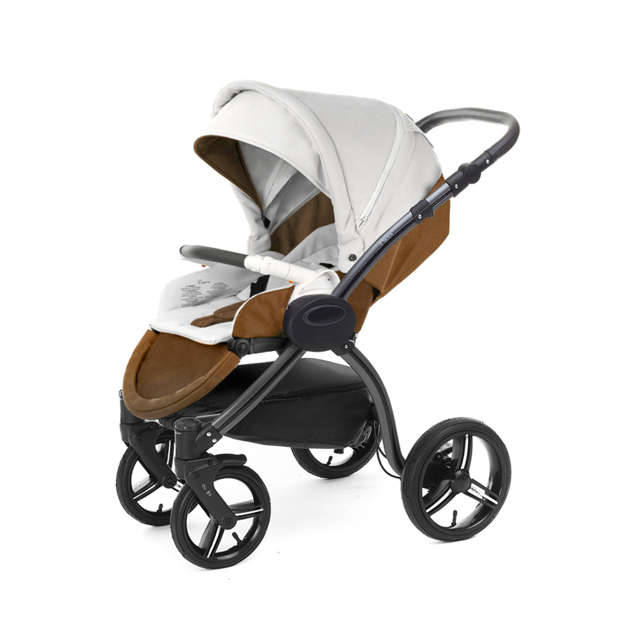 Прогулочная коляска Esspero Grand I-Nova (шасси Graphite) Orange leatherette