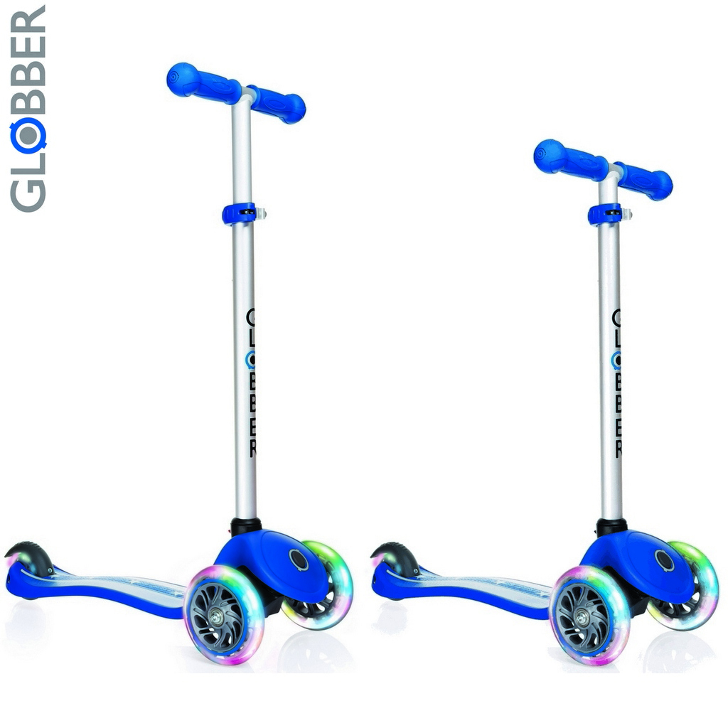 Самокат GLOBBER PRIMO Fantasy с 3 светящимися колесами Navy Blue