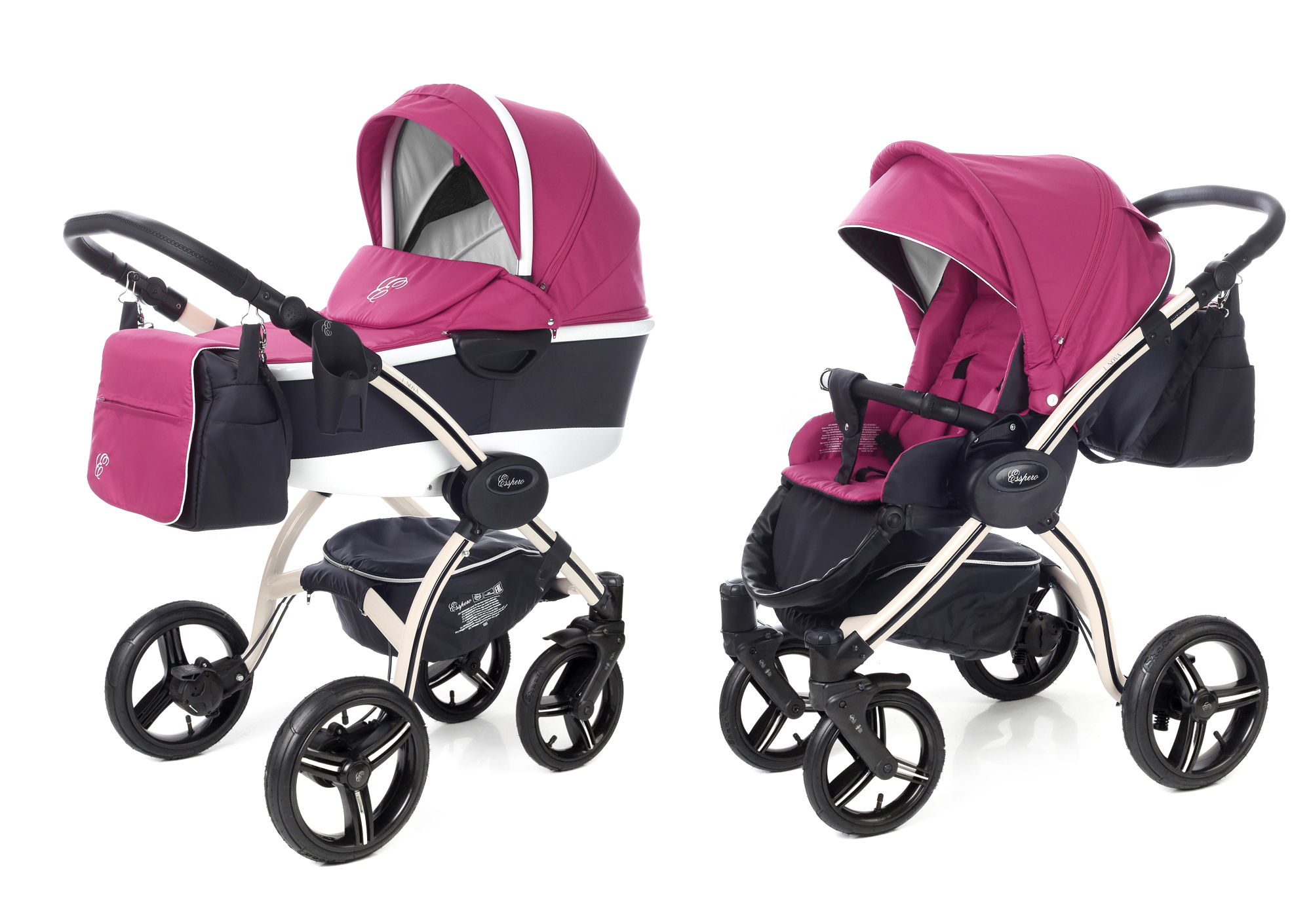 Коляска 2 в 1 Esspero I-Nova Alu (шасси Beige) Camellia