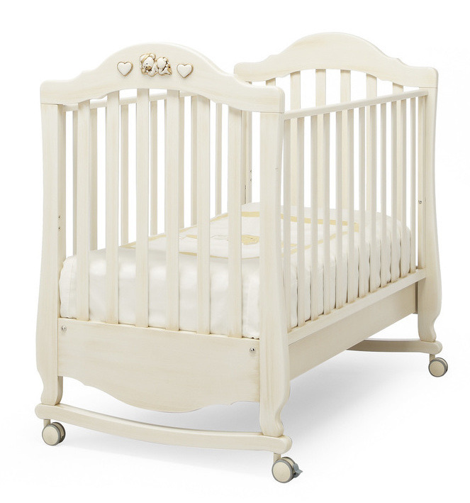 Детская кроватка Erbesi Romantico Antique White