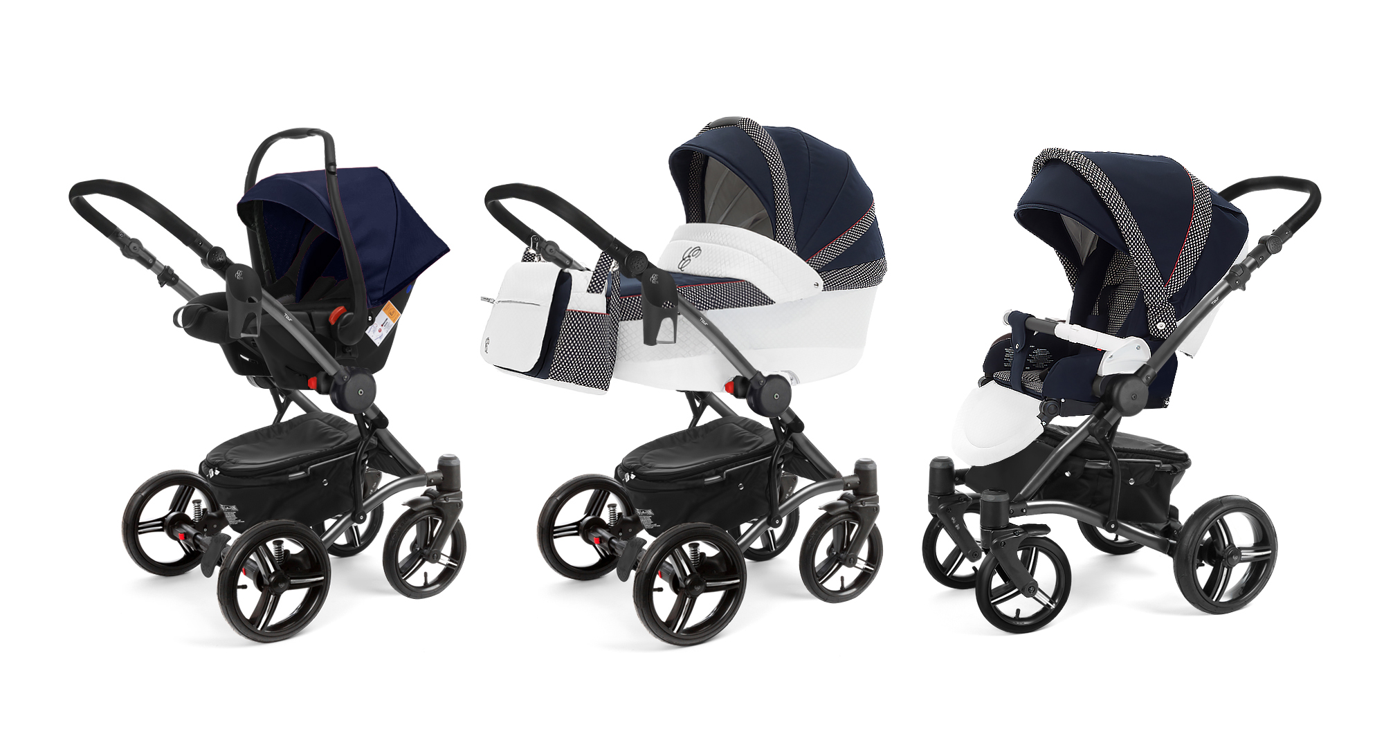 Коляска 3 в 1 Esspero Grand Tour (шасси Graphite) Royal Deep Ocean