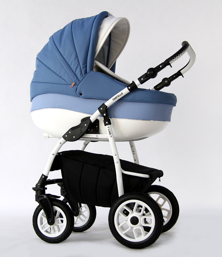Коляска 2 в 1 Farfello Fortuna F-line FL6 голубой