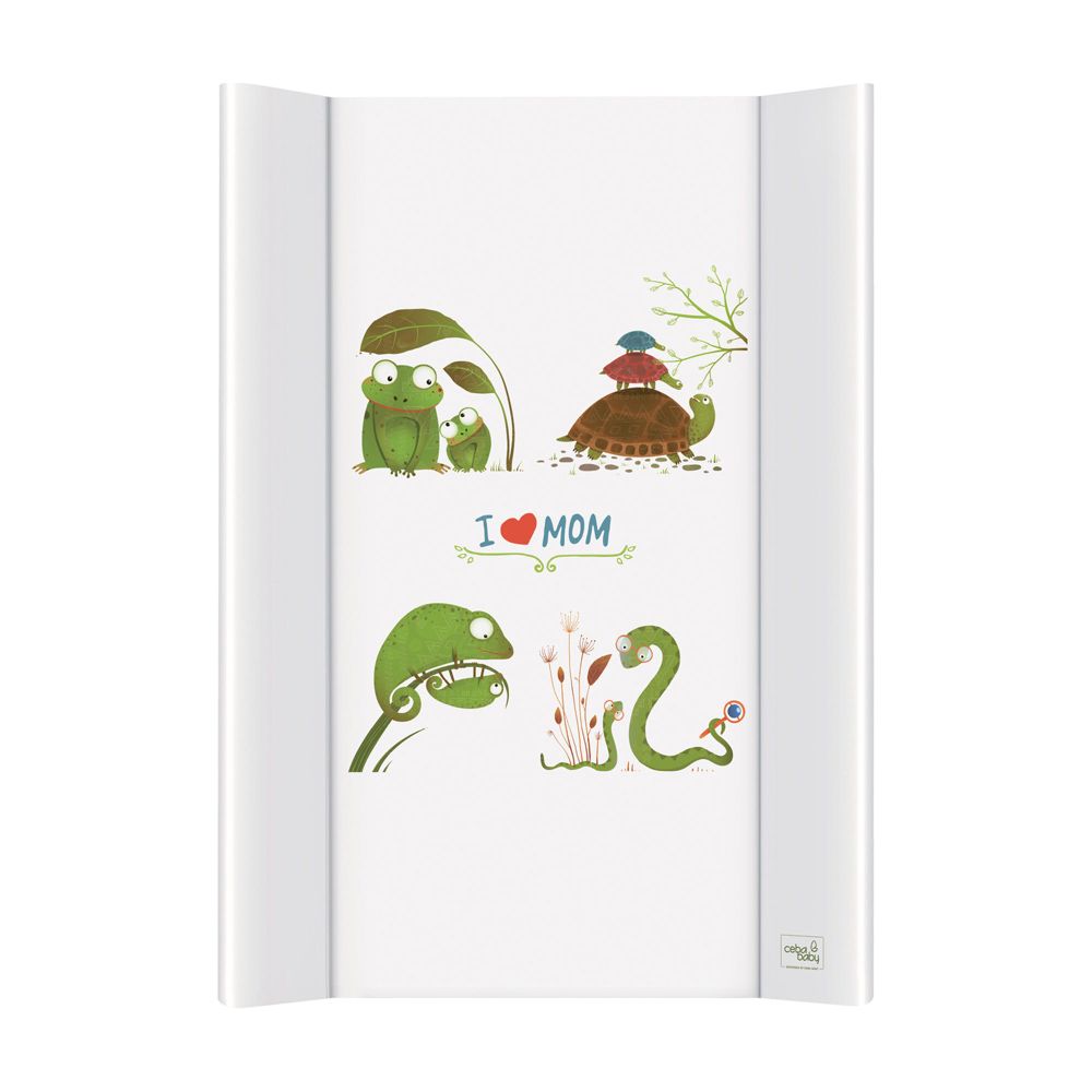 Пеленальный матрац 70 см Ceba Baby Nature мягкий без изголовья I Love Mom W-102-104-100