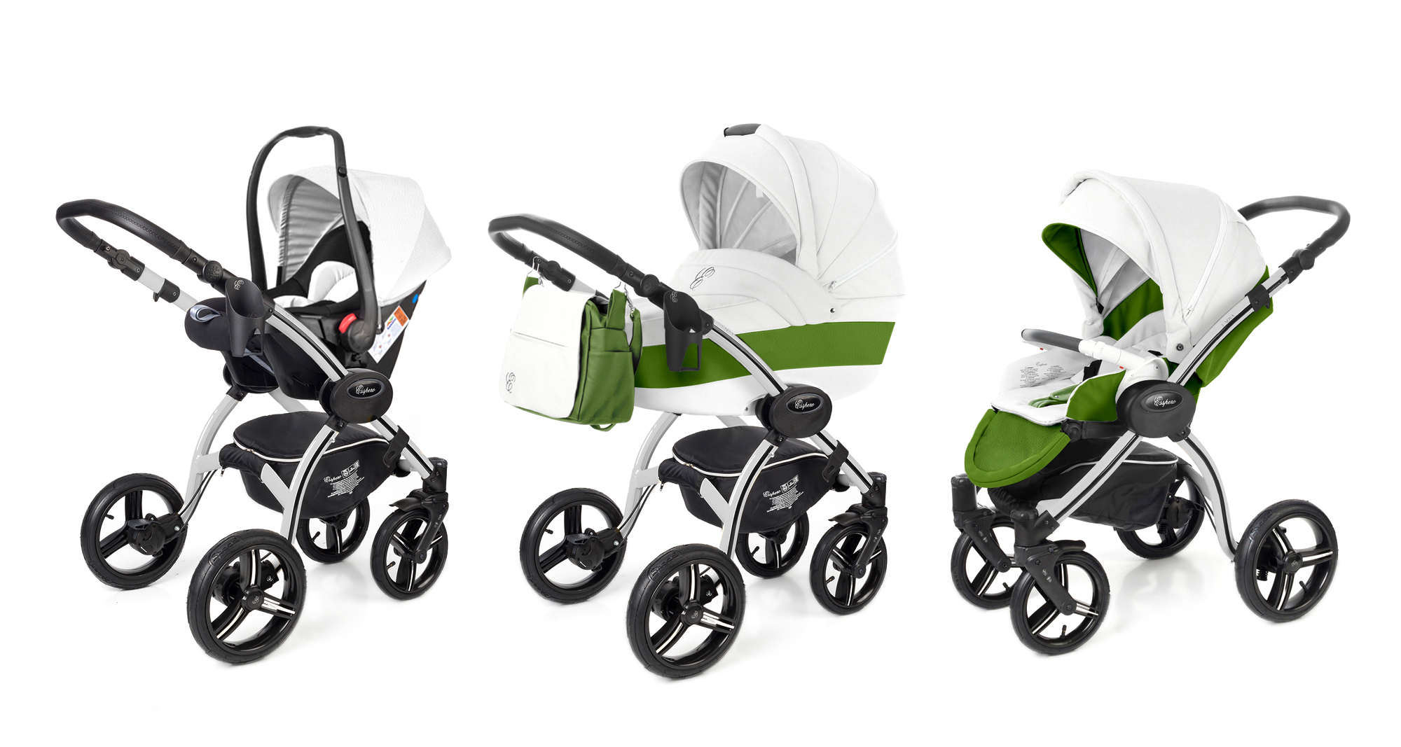 Коляска 3 в 1 Esspero Grand I-Nova (шасси Grey) Apple leatherette