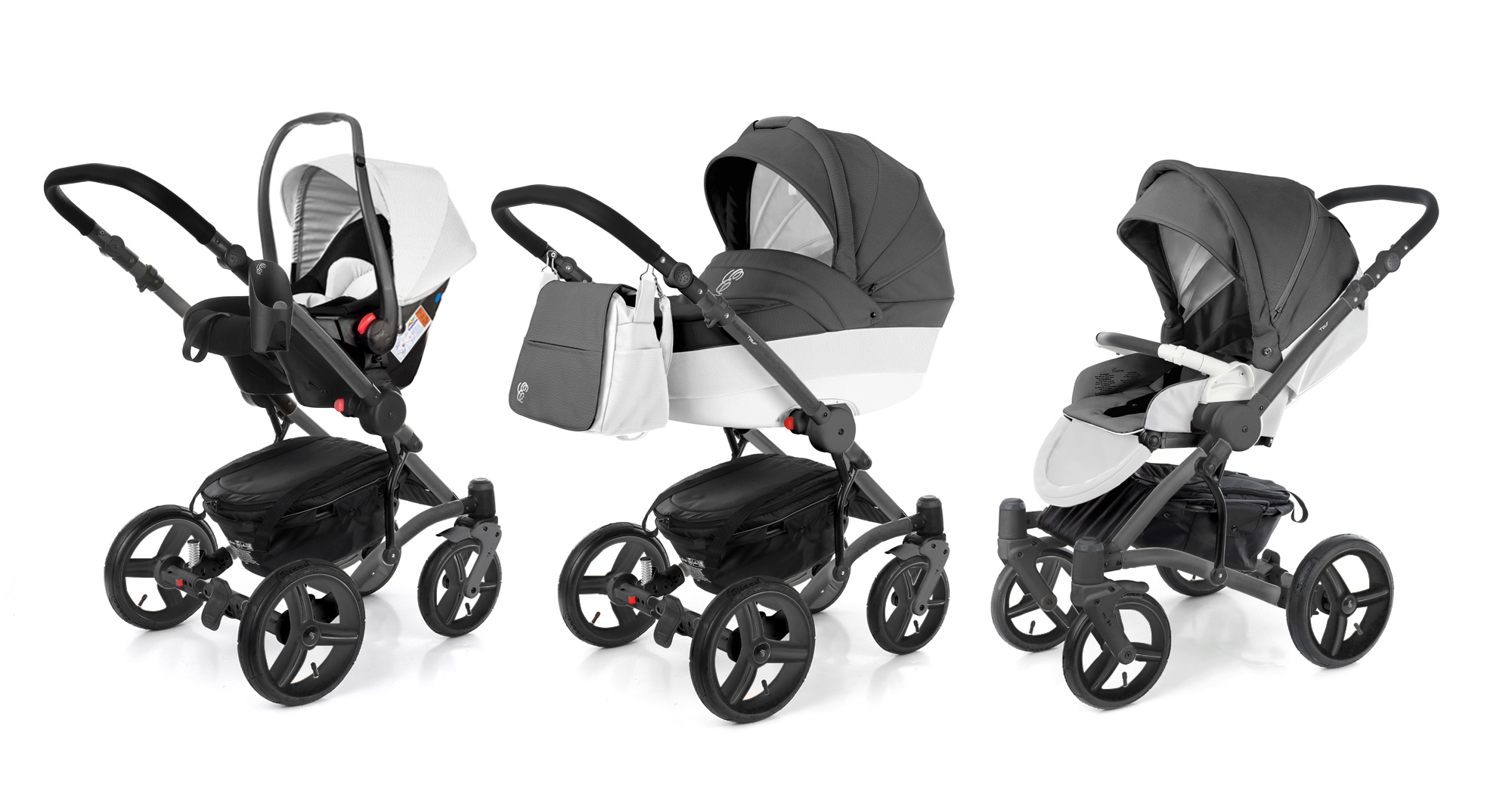 Коляска 3 в 1 Esspero Grand Tour Grafite leatherette