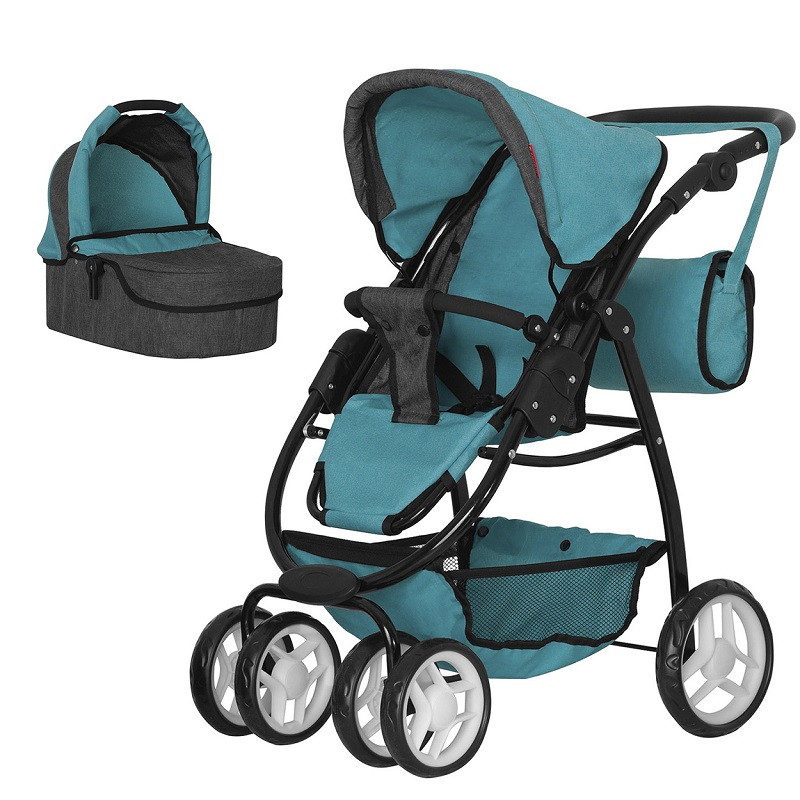 Коляски для кукол Carrello Avanti 2 в 1 MIDDLE BLUE