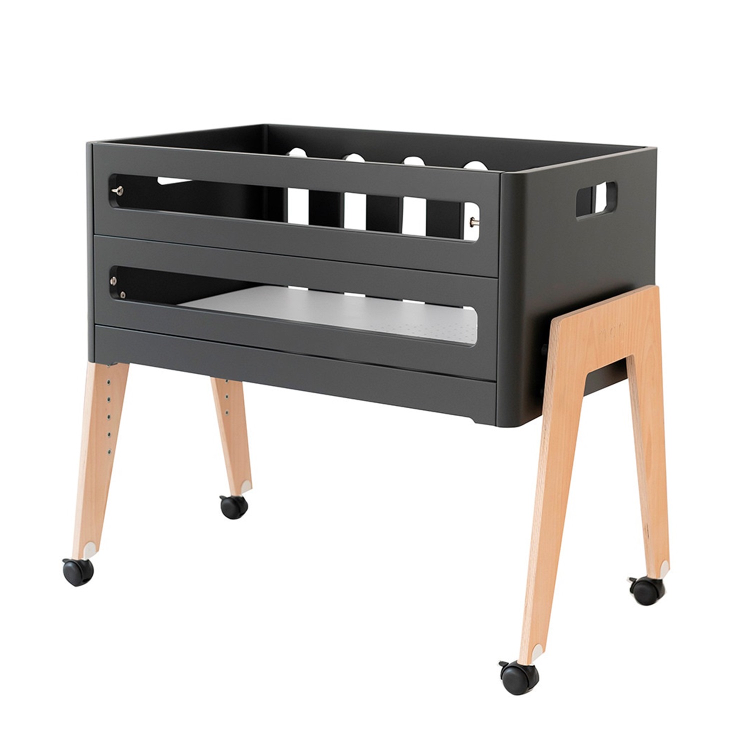 Колыбель Micuna LULU МО-1961 Anthracite/Natural wax