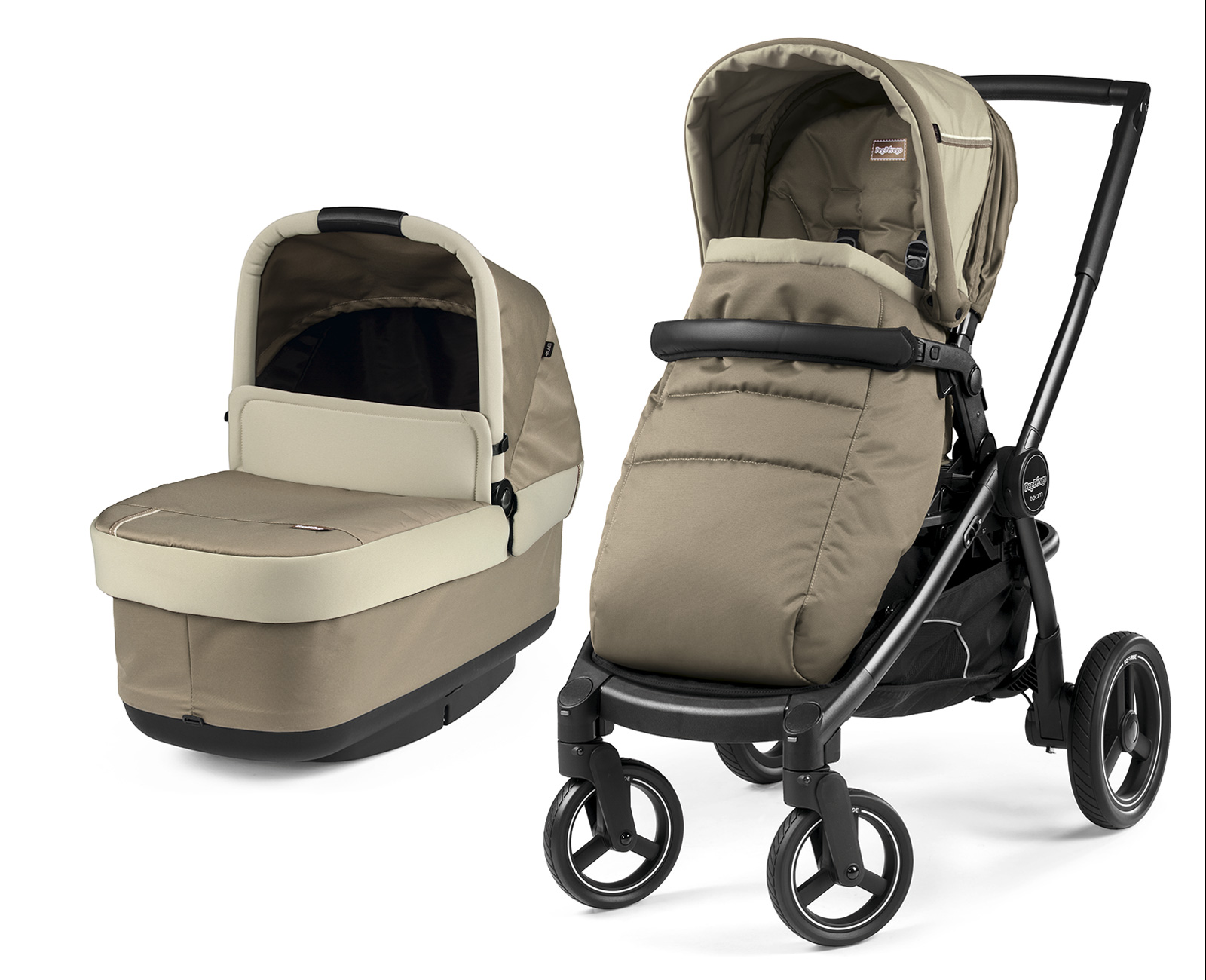 Коляска 2 в 1 Peg Perego Team Pop Up Combo Class Beige