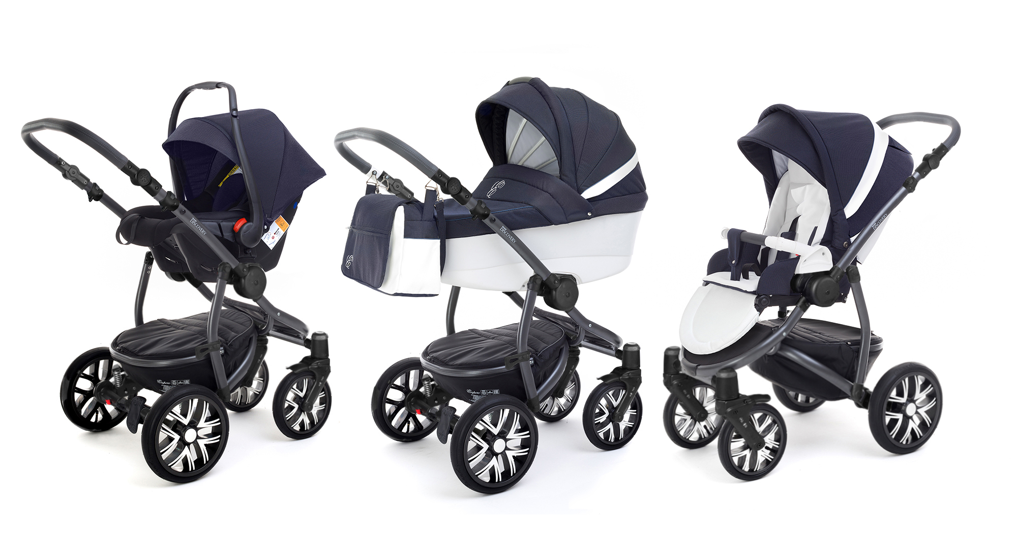 Коляска 3 в 1 Esspero Grand Discovery (шасси Graphite) Sky Star