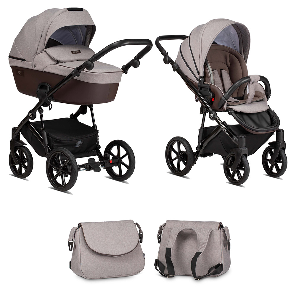 Коляска 2 в 1 Tutis Viva Life WARM GREY