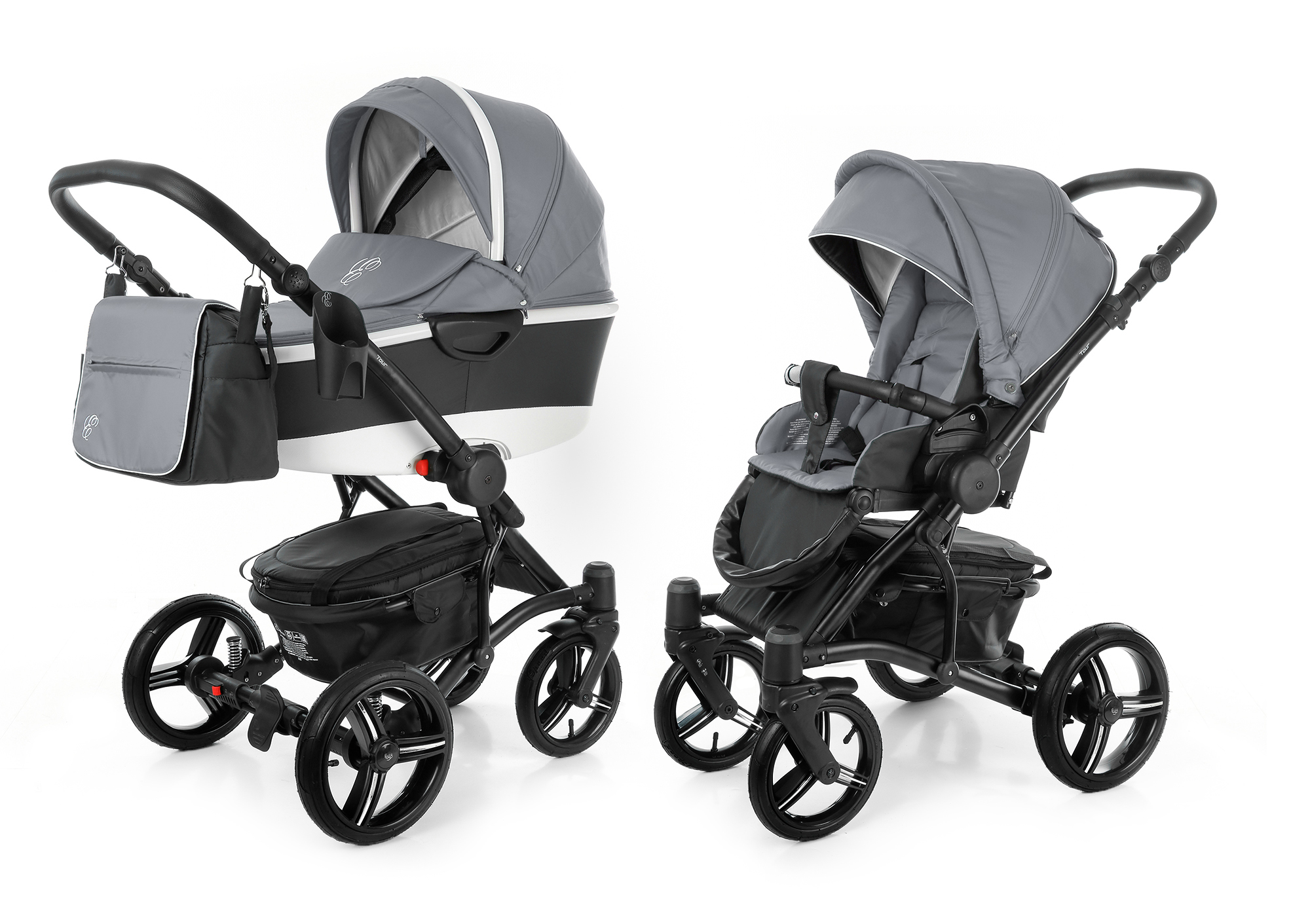 Коляска 2 в 1 Esspero Tour Alu (шасси Black) Grey